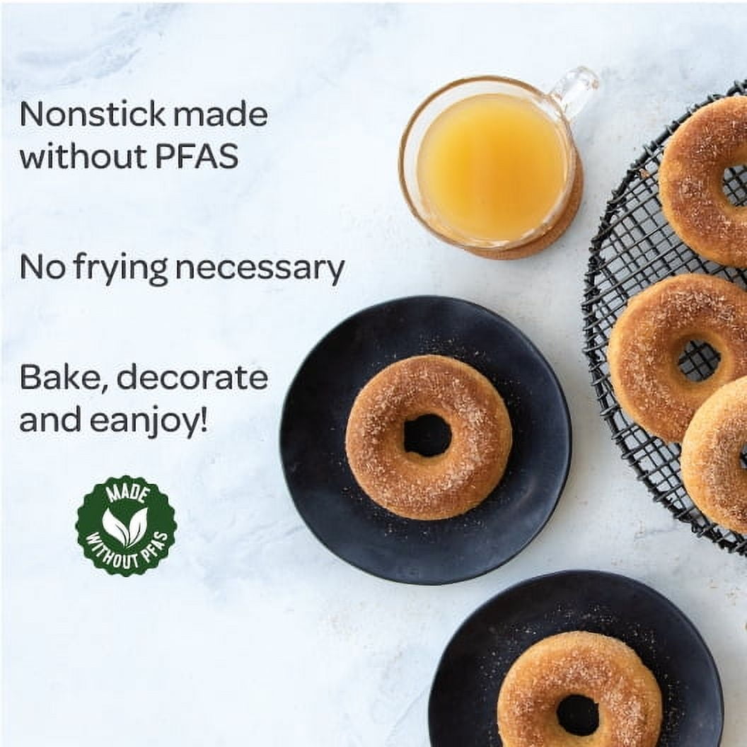 6 Cavity Nonstick Steel Donut Pan - Image 2